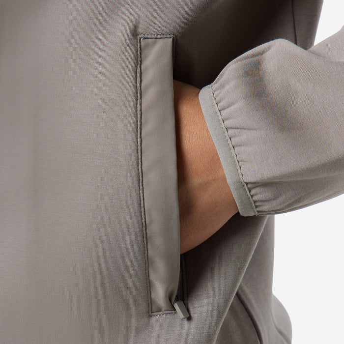 Interlock Tech Zip Hoodie |  Taupe