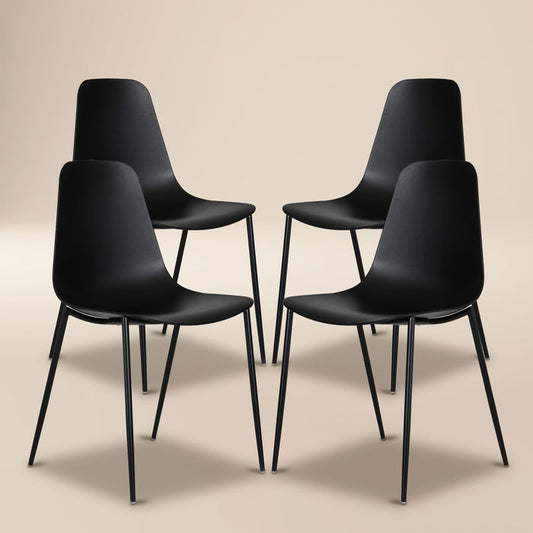 Isla Dining Chair | Ebony Black | Set of 4