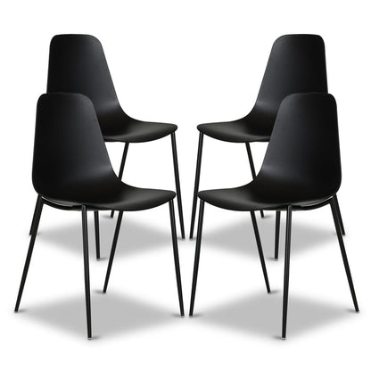 Isla Dining Chair | Ebony Black | Set of 4