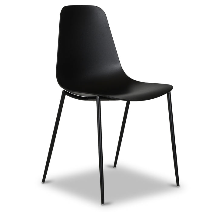 Isla Dining Chair | Ebony Black | Set of 4