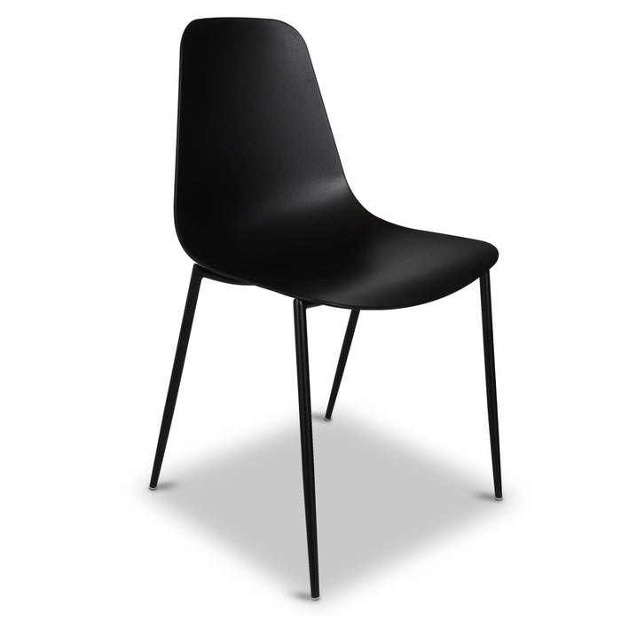 Isla Dining Chair | Ebony Black | Set of 4
