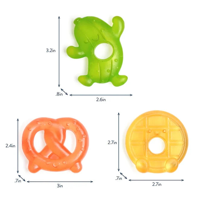 Itzy Ritzy Cutie Coolers Water Filled Teethers - Silly Foods