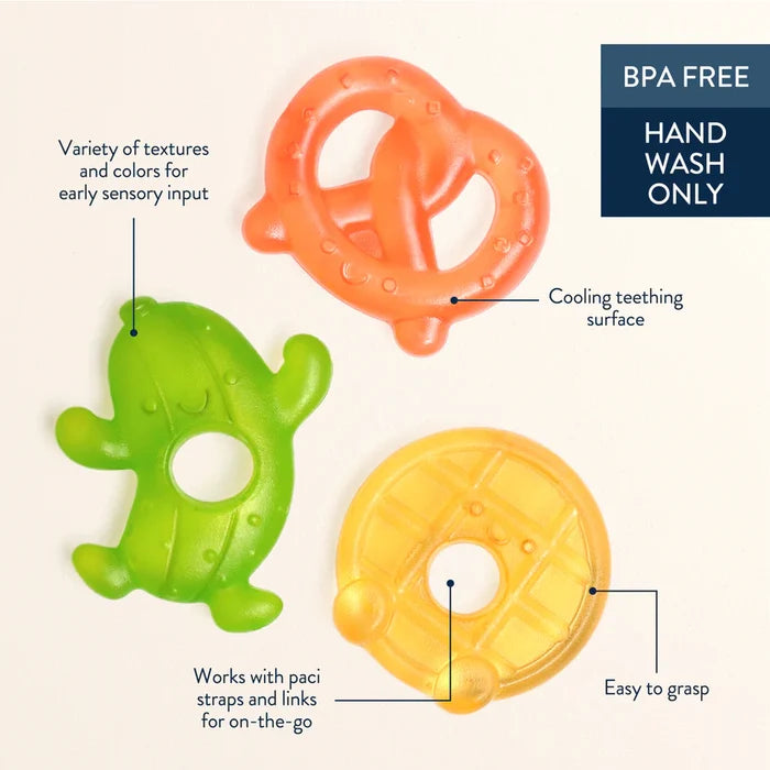 Itzy Ritzy Cutie Coolers Water Filled Teethers - Silly Foods