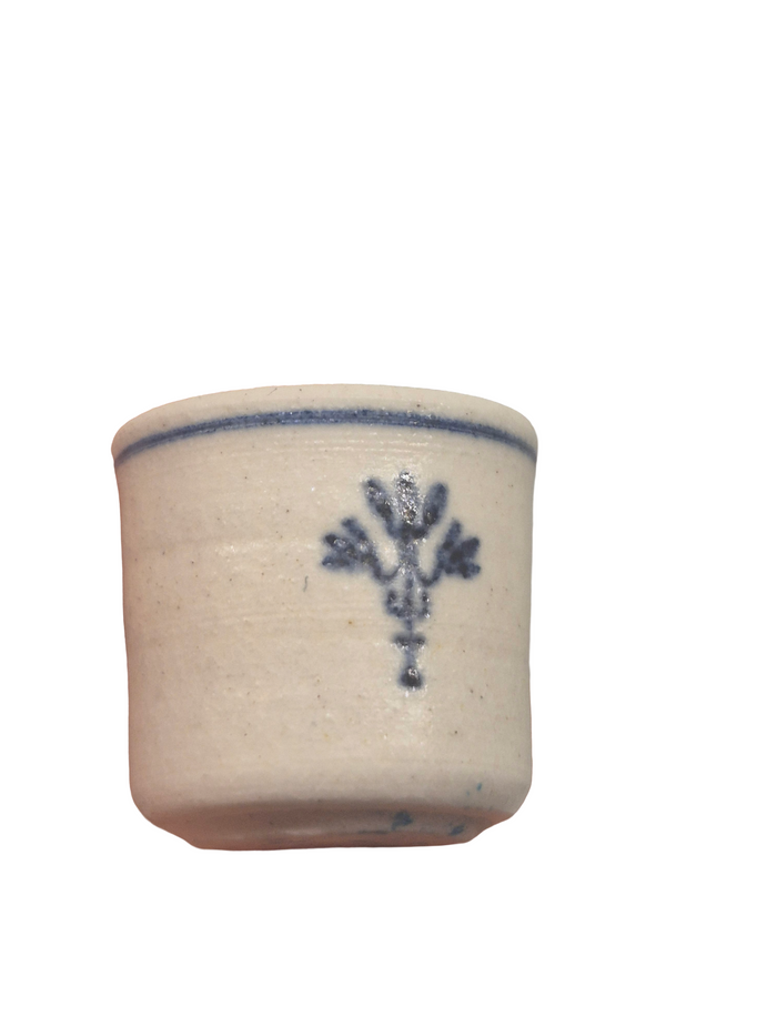 James Clark – Blue Leaf Pattern Crock