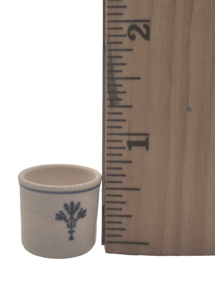 James Clark – Blue Leaf Pattern Crock