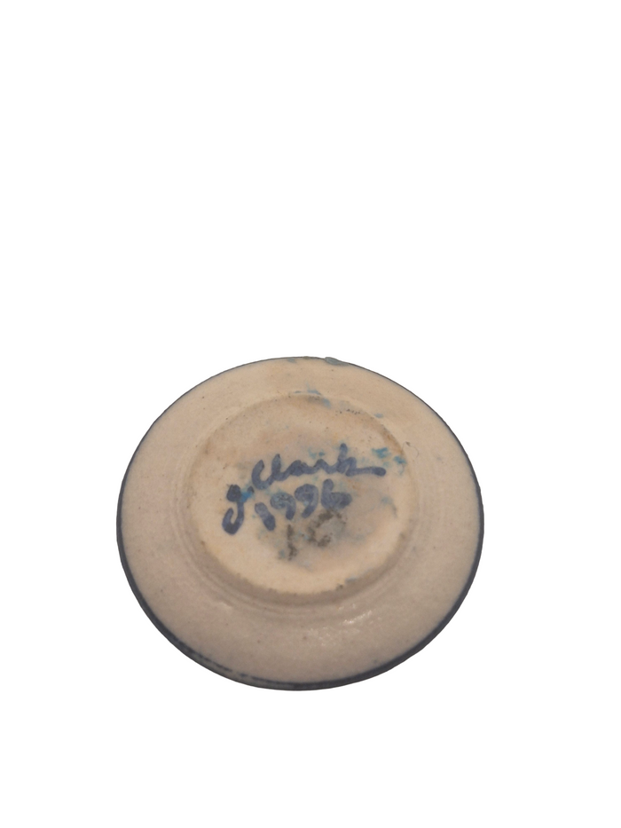 James Clark – Blue Windmill in Village Plate
