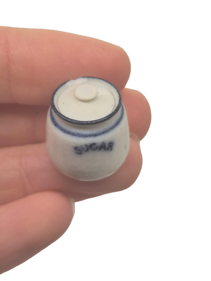 James Clark – Handmade Jar Labeled 'Sugar' *HAS CHIP*