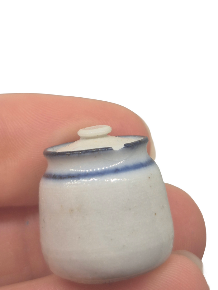James Clark – Handmade Jar Labeled 'Sugar' *HAS CHIP*