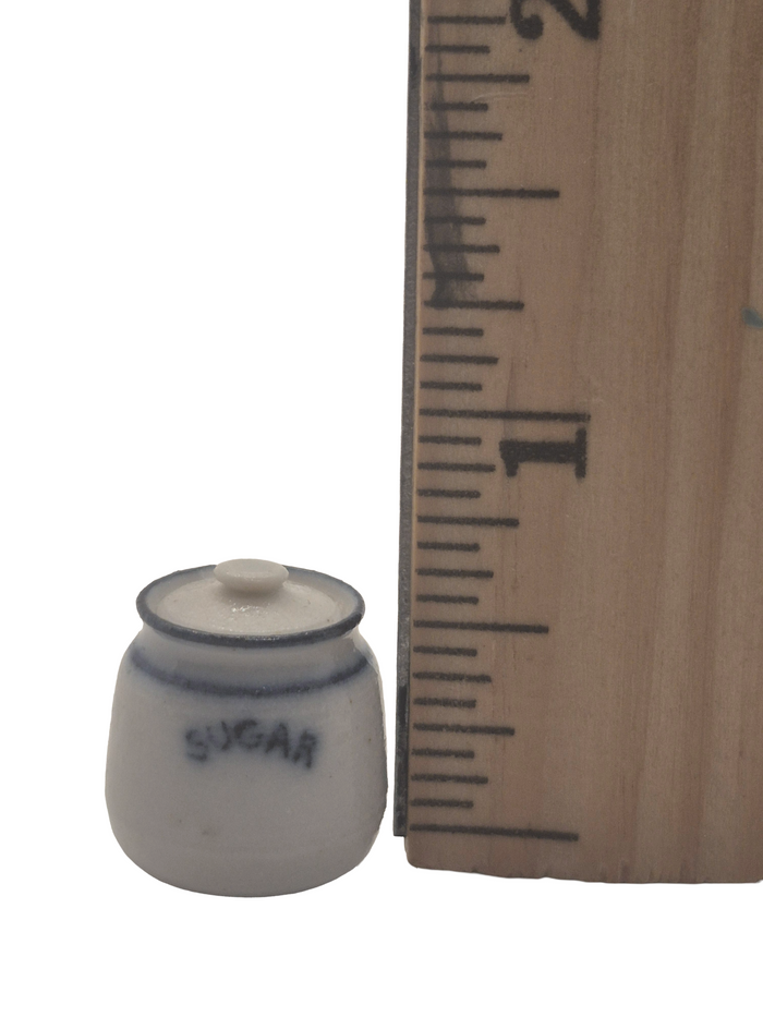 James Clark – Handmade Jar Labeled 'Sugar' *HAS CHIP*