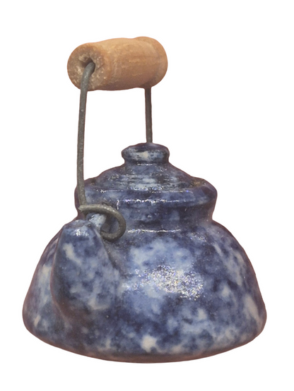 James Clark – Handmade Pottery Blue Teapot with Handle