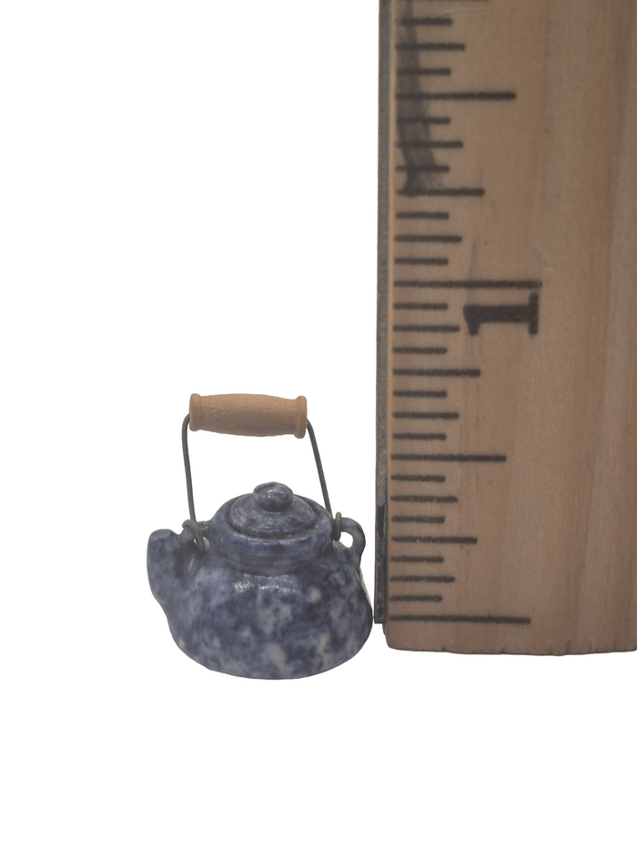 James Clark – Handmade Pottery Blue Teapot with Handle