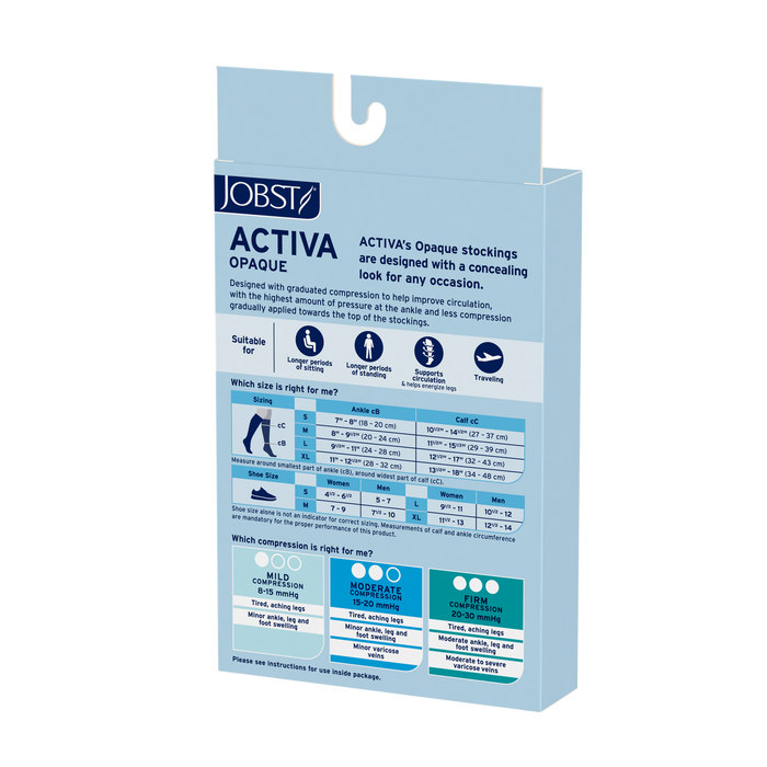 JOBST® Activa Opaque Knee High 15-20mmHg