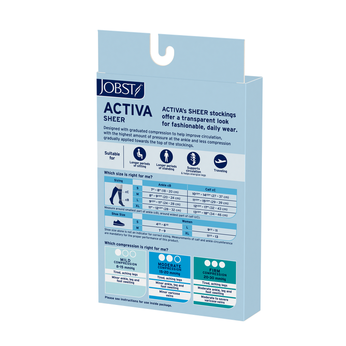 JOBST® Activa Sheer Thigh High 20-30mmHg