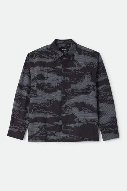 Men's Journey Lightweight Shirt in the color Black Camo - Front Product View