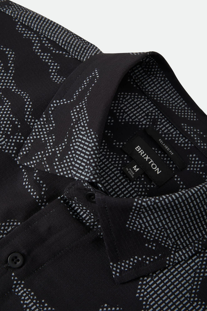 Men's Journey Lightweight Shirt in the color Black Camo - Additional Laydown image