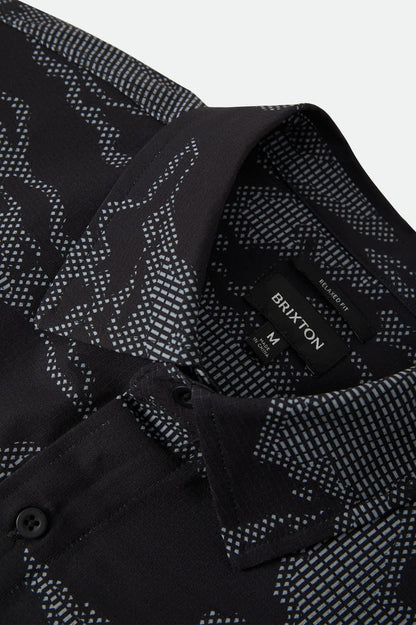 Men's Journey Lightweight Shirt in the color Black Camo - Additional Laydown image