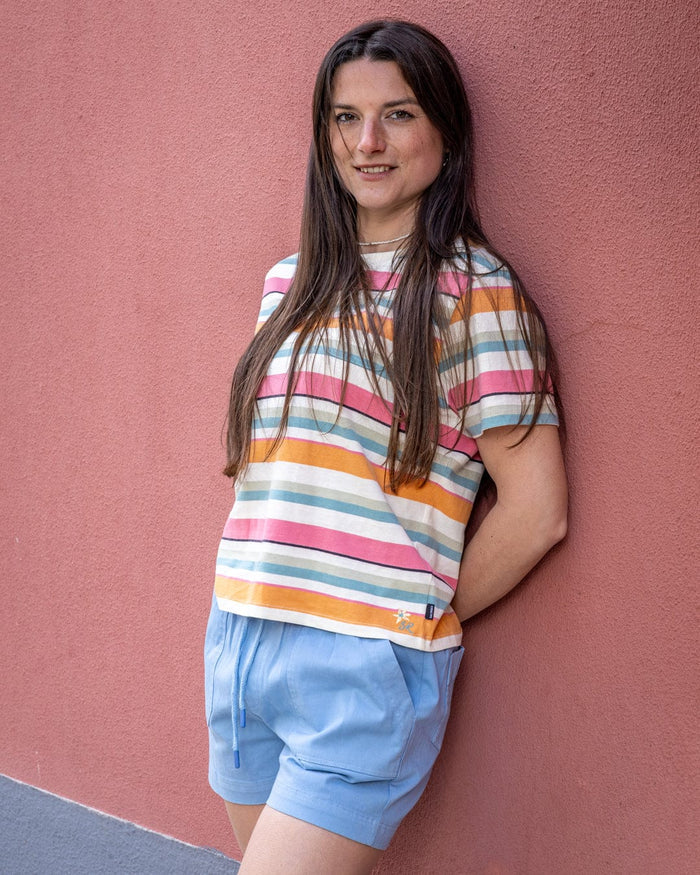 Junet Womens Short Sleeve T-Shirt in Multi