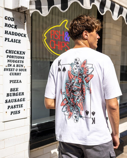 King Creeper Mens Short Sleeve T-Shirt in White