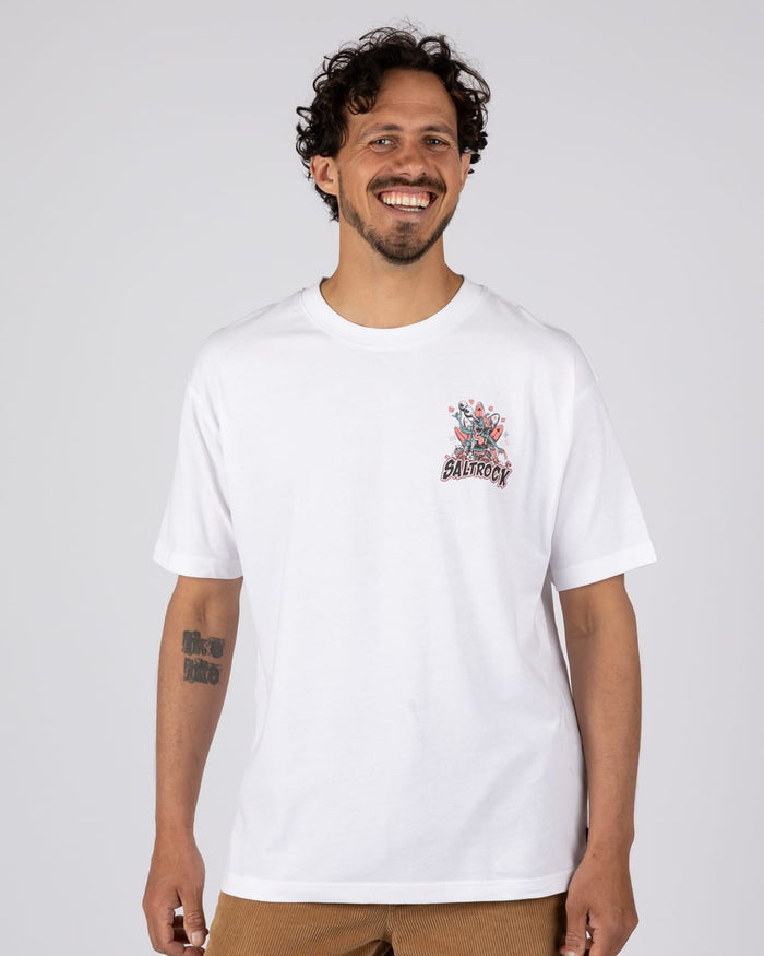 King Creeper Mens Short Sleeve T-Shirt in White