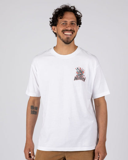 King Creeper Mens Short Sleeve T-Shirt in White