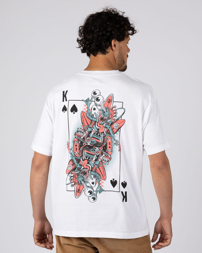 King Creeper Mens Short Sleeve T-Shirt in White