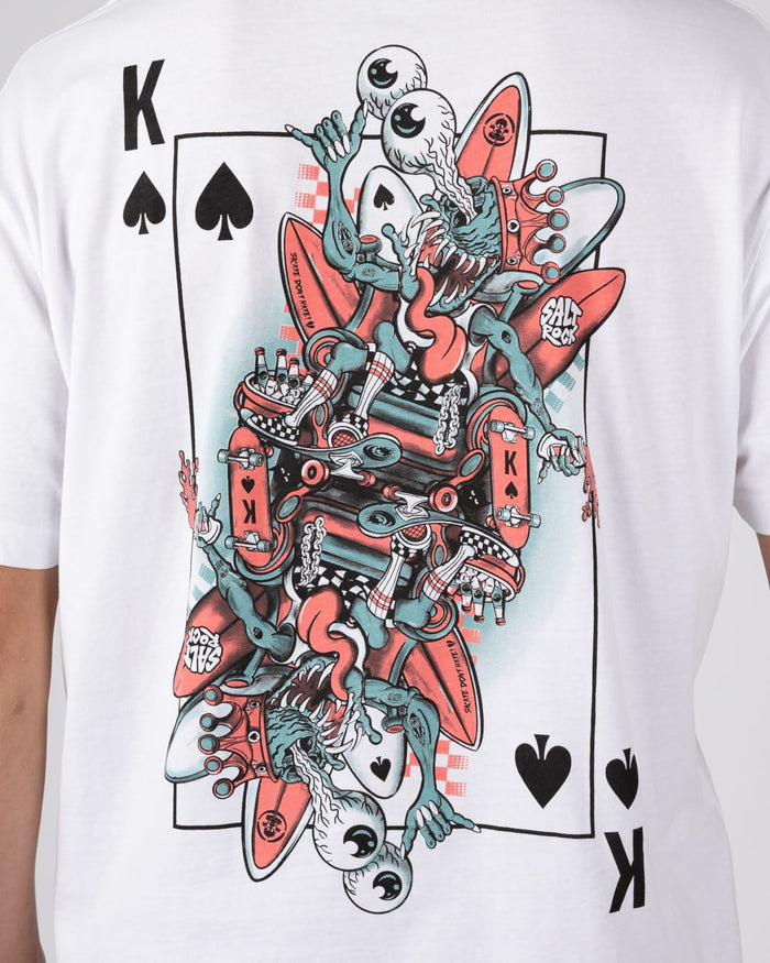 King Creeper Mens Short Sleeve T-Shirt in White