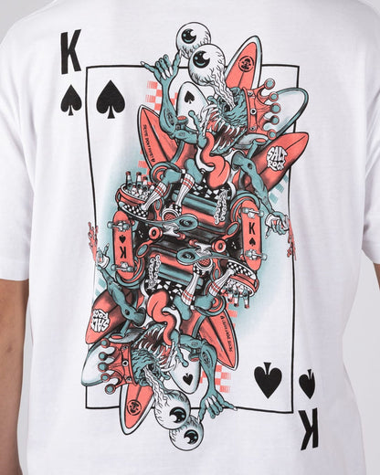 King Creeper Mens Short Sleeve T-Shirt in White