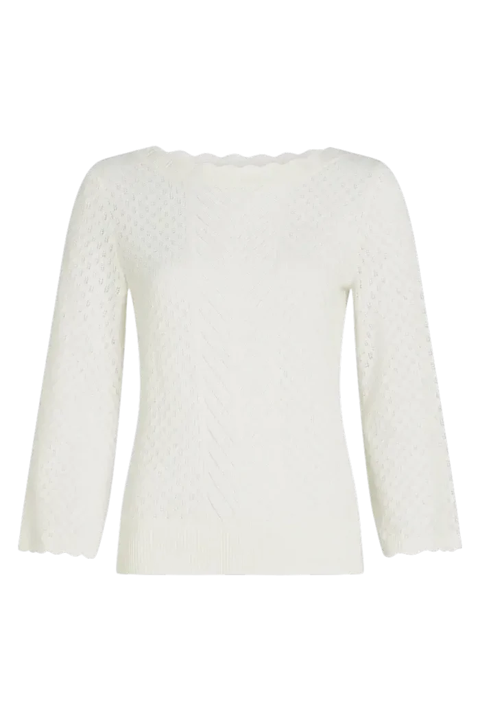 KING LOUIE Audrey Top Rocky Ajour White