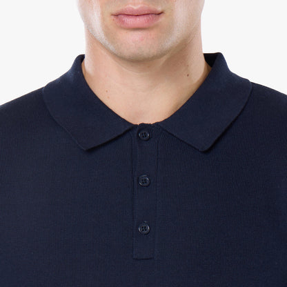 Knit Short Sleeve Polo | Navy