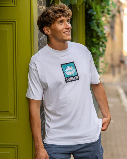 Koi Box Logo Mens Short Sleeve T-Shirt in White
