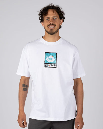 Koi Box Logo Mens Short Sleeve T-Shirt in White