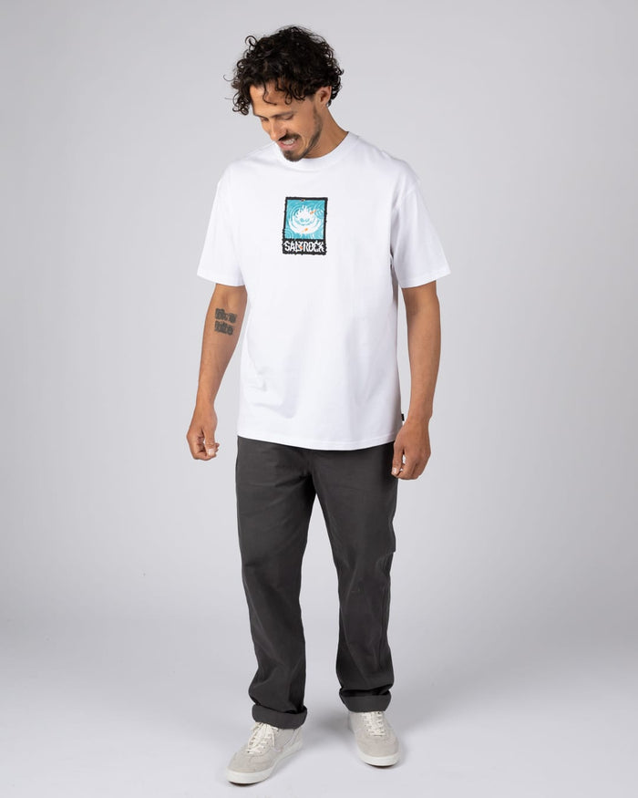 Koi Box Logo Mens Short Sleeve T-Shirt in White
