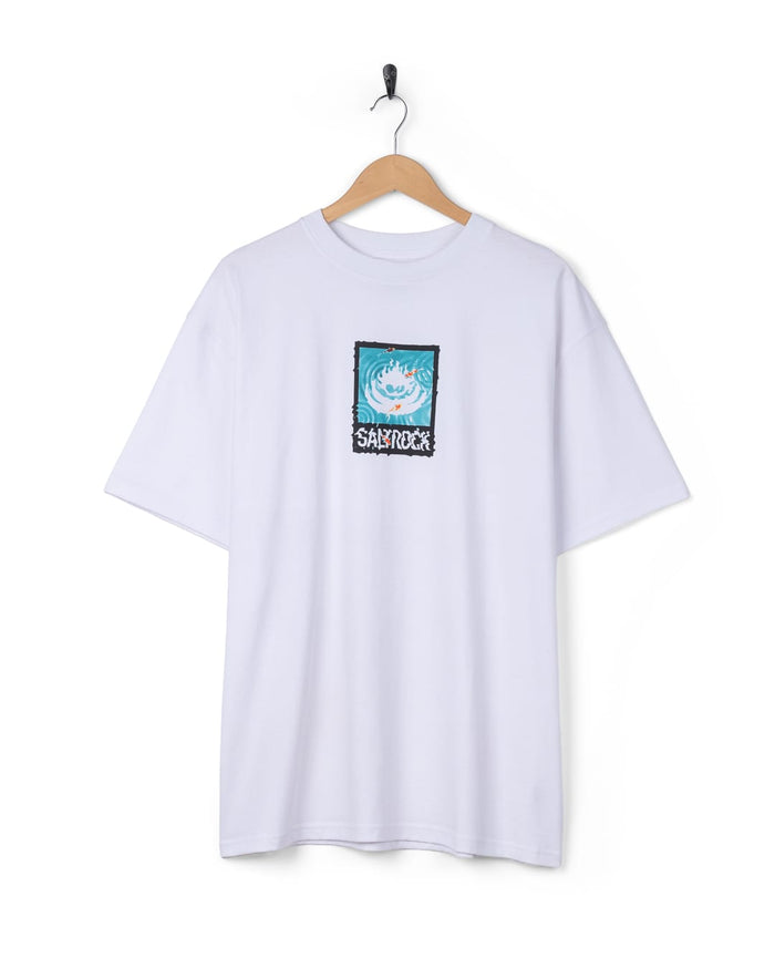 Koi Box Logo Mens Short Sleeve T-Shirt in White
