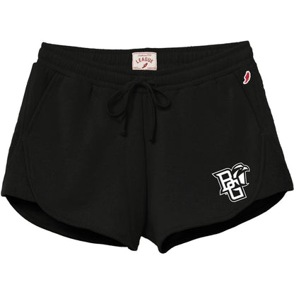 Ladies League Peekaboo Reverse Fleece Short