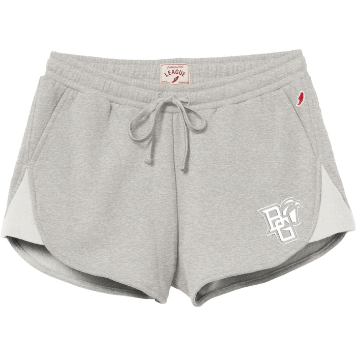 Ladies League Peekaboo Reverse Fleece Short