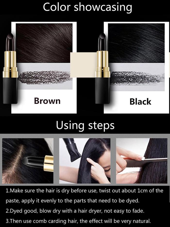 Lai Mei Hair Dye Stick for Quick Gray Coverage - view 5