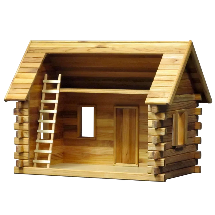 Lakeside Retreat Log Cabin Dollhouse Kit (Real Good Toys) - 1:12 Scale