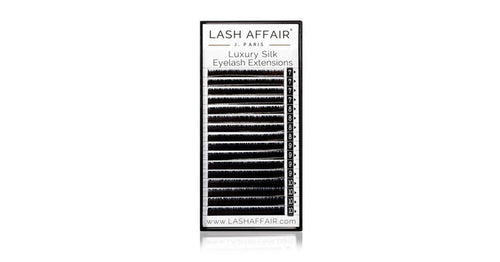 Lash Affair Volume Silk Lashes Mixed Length, C-Curl: Short 7-10mm x .07 - Black