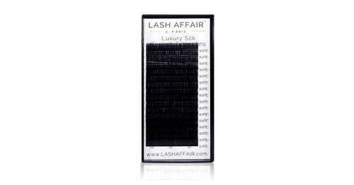 Lash Affair Volume Silk Lashes Single Length, C-Curl: 7mm x .03 - Black
