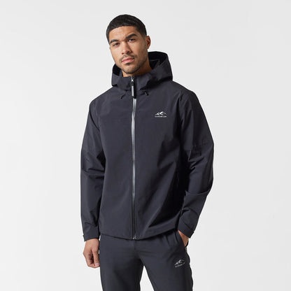 Men's  Black Layered Shell Sport Jacket  Closure London  Front View