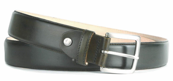 Leather Belt Olive Green