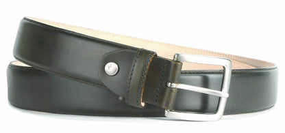 Leather Belt Olive Green