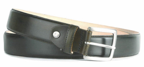 Leather Belt Olive Green