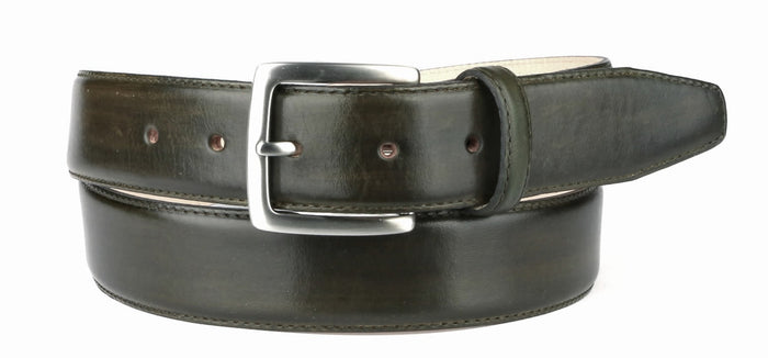 Leather Belt Olive Green