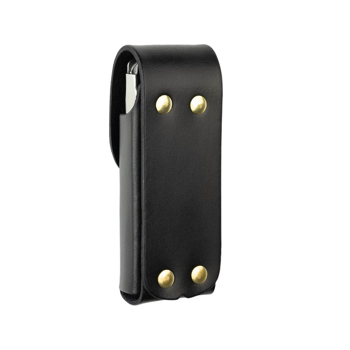 Leather Box Sheath Black 4.2" Back