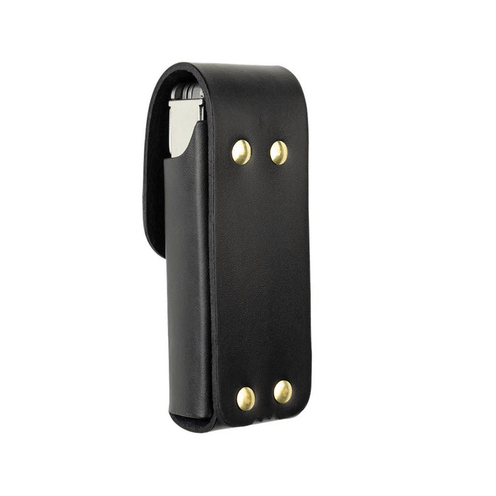 Leather Box Sheath Black Back