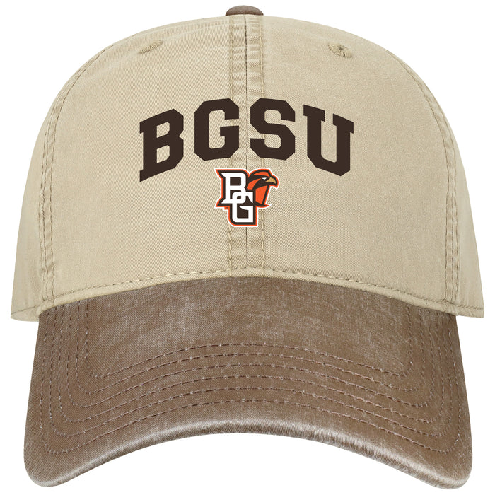 Legacy BGSU Peekaboo Terra Twill Adj. Khaki and Brown Hat