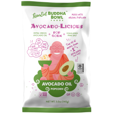 LesserEvil: Buddha Bowl Avocado-Licious Popcorn
