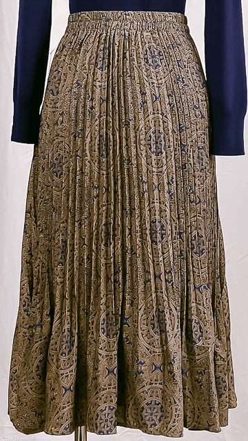 Letizia Pattern Print Midi Pleated Skirt by www.thehouseofblondie.com