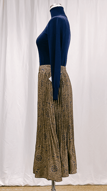 Letizia Pattern Print Midi Pleated Skirt by www.thehouseofblondie.com